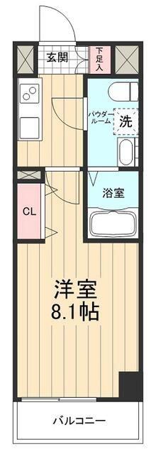 MAXIV江北アレグリアコート(1K/3階)の間取り写真