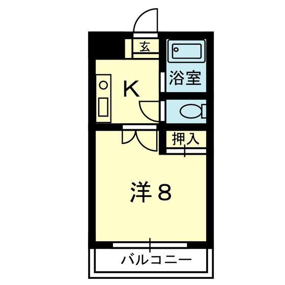 NWビル(1K/6階)の間取り写真