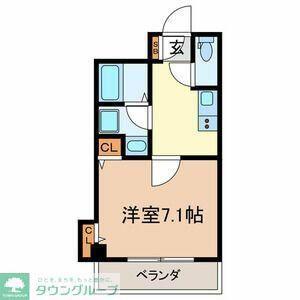 渡邉ビル(1K/3階)の間取り写真