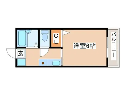 ラヴィエゼ神戸(1K/1階)の間取り写真