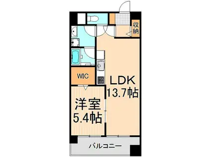 サニーコート東綾瀬(1LDK/3階)の間取り写真