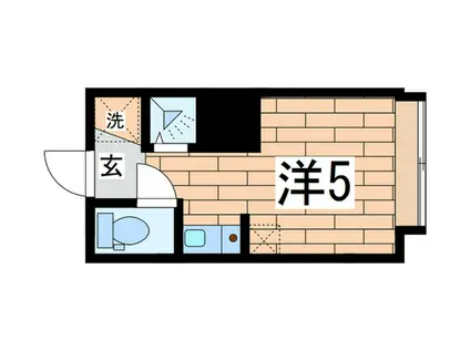 アーバンプレイス富士見台B(ワンルーム/1階)の間取り写真