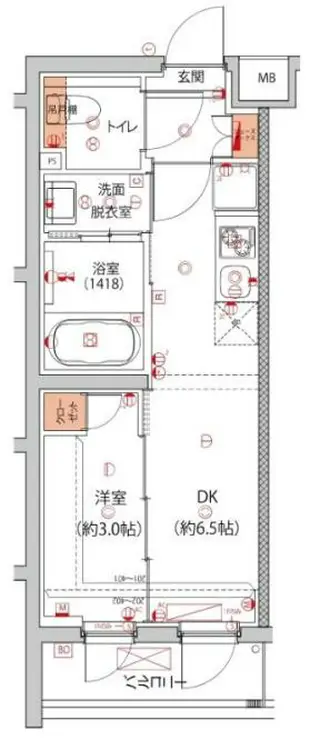 ハーモニーレジデンス中野本町パークサイド 4階階 間取り