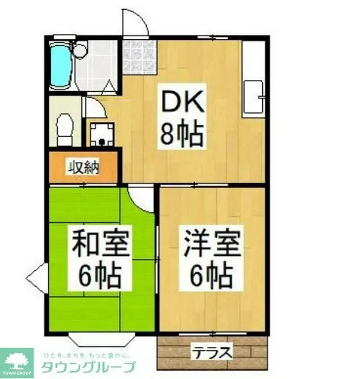 ハイツF 1階階 間取り