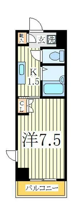 キャトル・セゾン 3階階 間取り