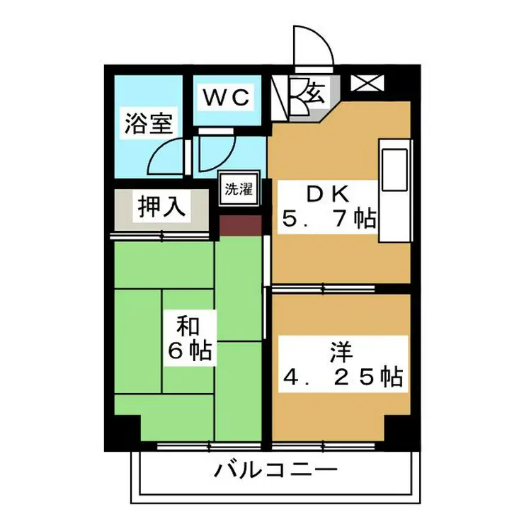 三ノ輪パークハイツ 4階階 間取り