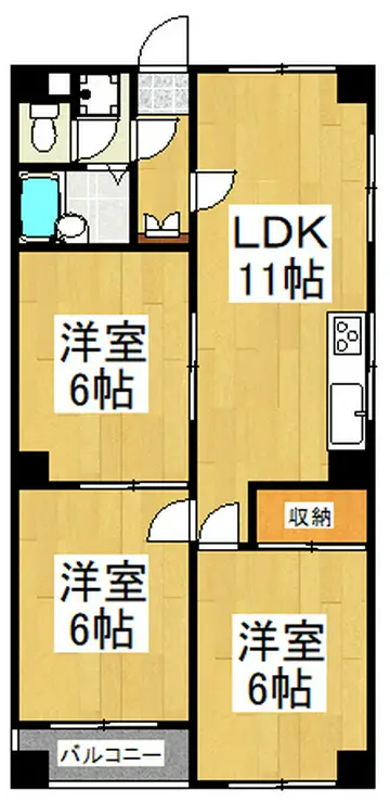 永井マンションA 1階階 間取り