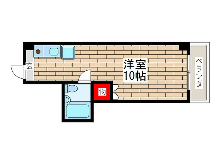 立川パレス527 3階階 間取り
