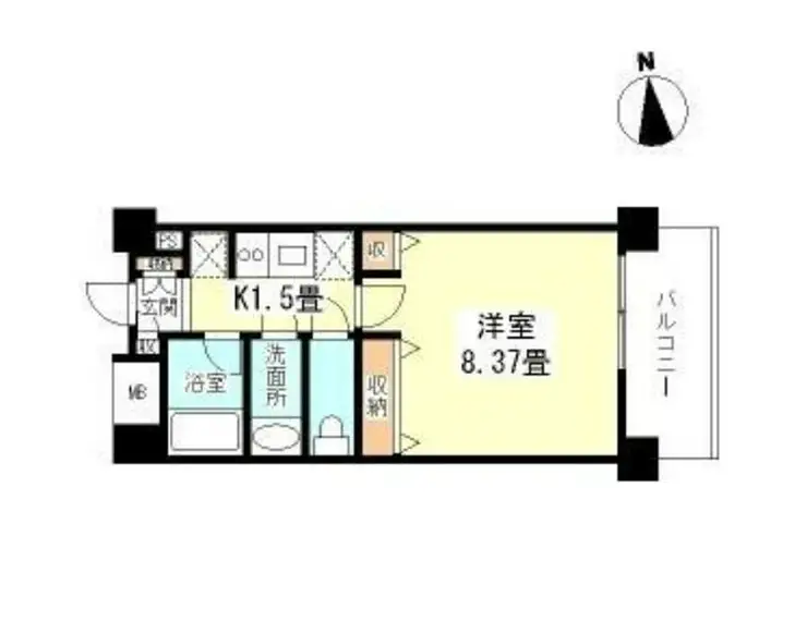 スタイリオ妙蓮寺 4階階 間取り