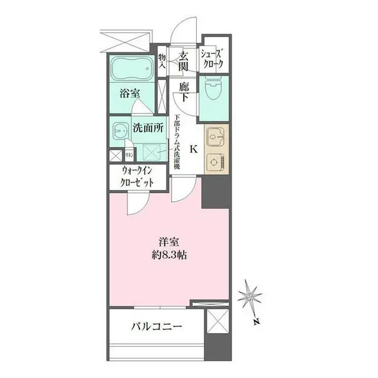 グランスイート明石町 3階階 間取り
