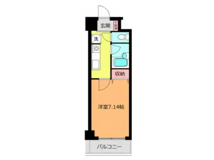 プリマベーラ伊勢宿(1K/2階)の間取り写真