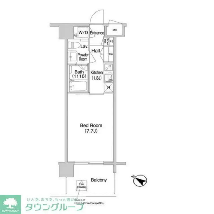コンフォリア南砂町 3階階 間取り
