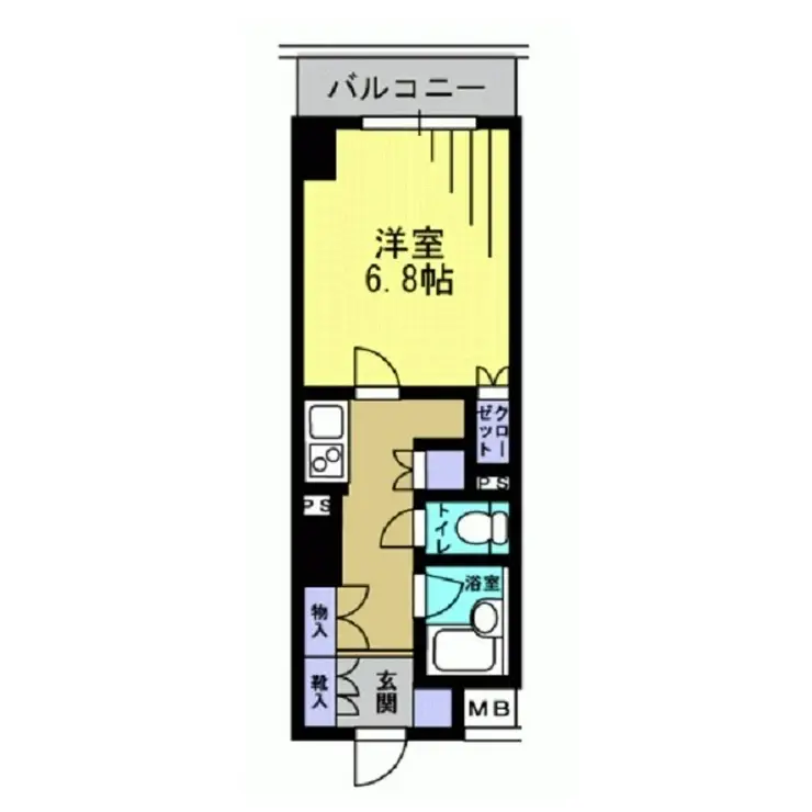 エスティメゾン川崎 12階階 間取り