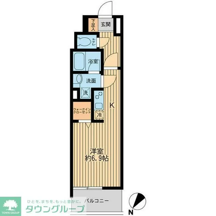 日本橋ファーストレジデンス 9階階 間取り