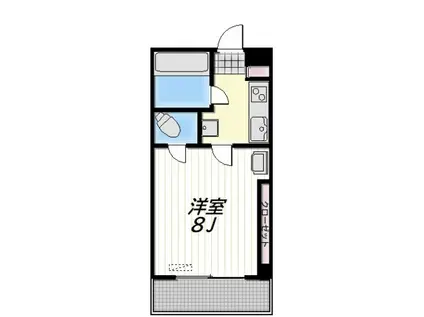 GLAND(1K/2階)の間取り写真