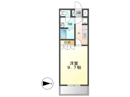 アメニティ本郷(1K/1階)の間取り写真