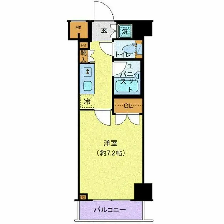 パレステュディオ新宿パークサイド 3階階 間取り