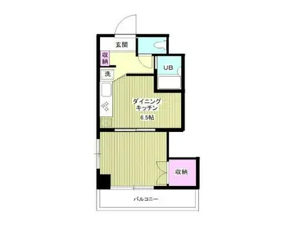 MSDビル(1DK/7階)の間取り写真