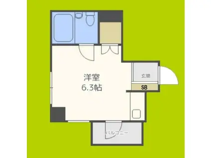 ユニーブル新大阪(ワンルーム/7階)の間取り写真