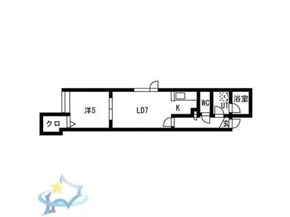 エスペランサ(1LDK/3階)の間取り写真