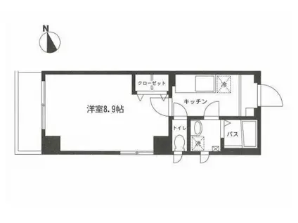 ジュネスシゲール田端(1K/2階)の間取り写真