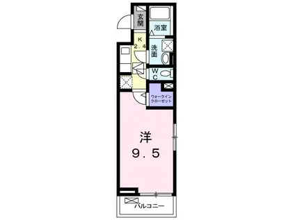 ＪＲ高崎線 高崎駅(ＪＲ) 徒歩28分 3階建 築8年(1K/1階)の間取り写真