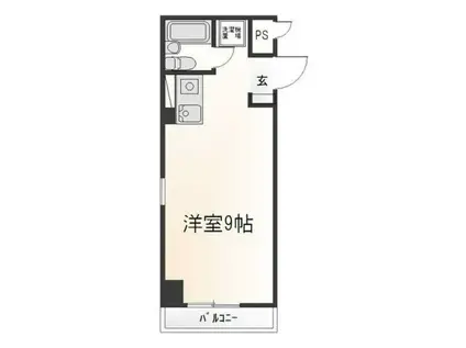 ソレイユ豊田(ワンルーム/5階)の間取り写真