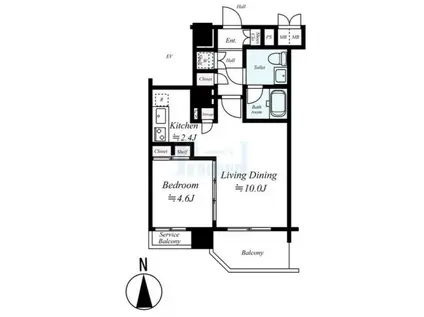 メインステージパーク大山(1LDK/3階)の間取り写真