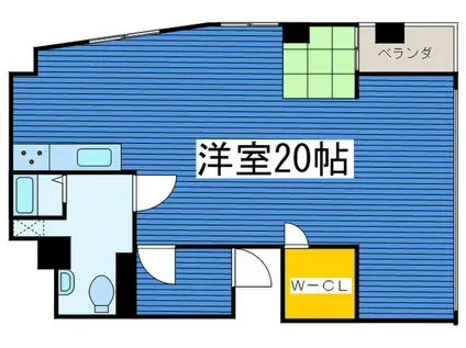 グランドステイタス(ワンルーム/5階)の間取り写真