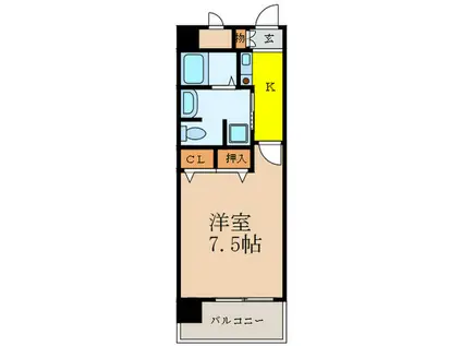 アスリート新大阪II番館(1K/10階)の間取り写真