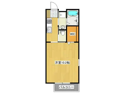 SANTA・RITA(1K/1階)の間取り写真