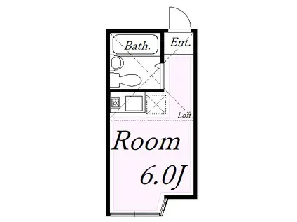 ユナイト田島グラッセルの杜(ワンルーム/1階)の間取り写真