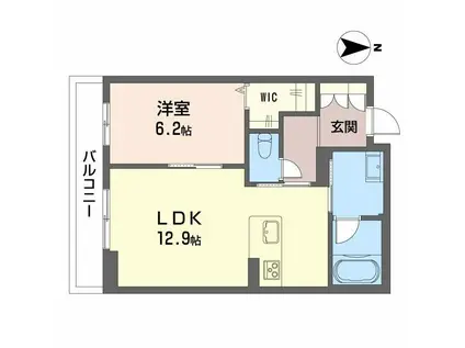 ＪＲ山陽本線 岡山駅 徒歩11分 2階建 新築(1LDK/2階)の間取り写真