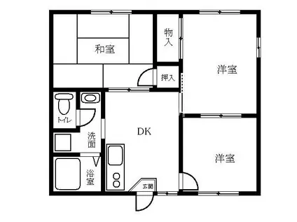 メゾンマツダ(3DK/1階)の間取り写真