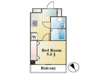 マノア大栄(1K/4階)の間取り写真