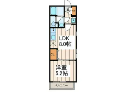 MAHALOHA(1LDK/2階)の間取り写真