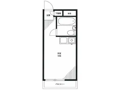 東長崎センチュリー21(ワンルーム/4階)の間取り写真