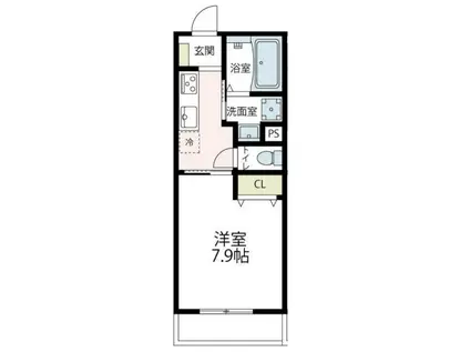 東急東横線 妙蓮寺駅 徒歩7分 2階建 築7年(1K/1階)の間取り写真