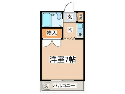 ジュネス鹿島(1K/5階)の間取り写真