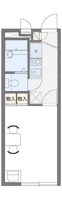 レオパレス御影塚町(1K/1階)の間取り写真