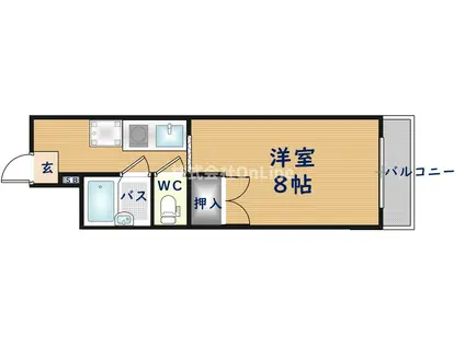 サンフォレストM1番館(1K/2階)の間取り写真