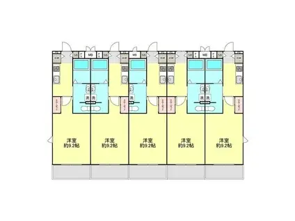 SERENO20(1K/1階)の間取り写真