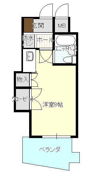 ダイアパレス御門II(ワンルーム/5階)の間取り写真