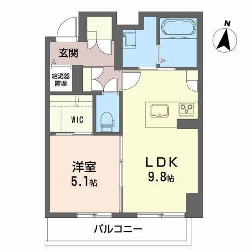 シャーメゾン エクラージュ(1LDK/2階)の間取り写真