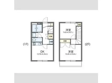 レオパレスMARCH98(2DK/1階)の間取り写真