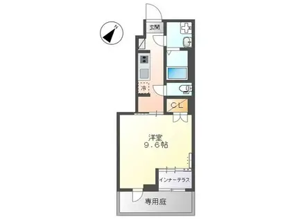 YS・LIEN(1K/1階)の間取り写真