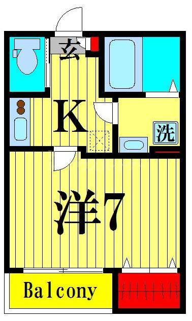 RIVIERE亀有(1K/3階)の間取り写真