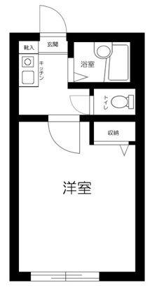シャンテ赤塚新町(1K/1階)の間取り写真