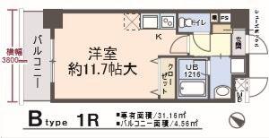 ATIRL(ワンルーム/5階)の間取り写真
