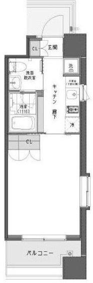 ガーデン蒲田(1K/7階)の間取り写真